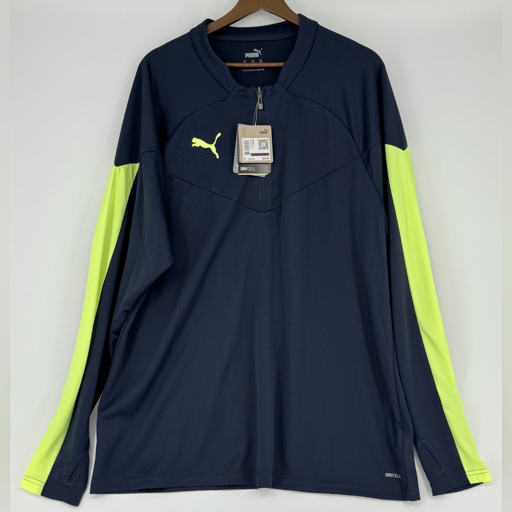 NWT. Puma Long Sleeve 1/4 Zip Pullover. XXL Slim Fit